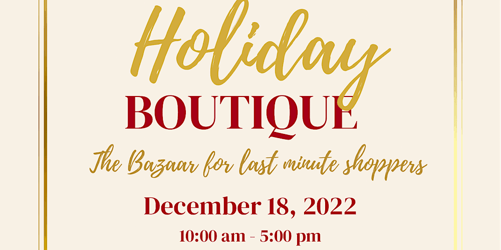 2nd Annual Holiday Boutique