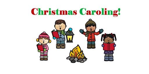 Community Christmas Caroling by Campfire