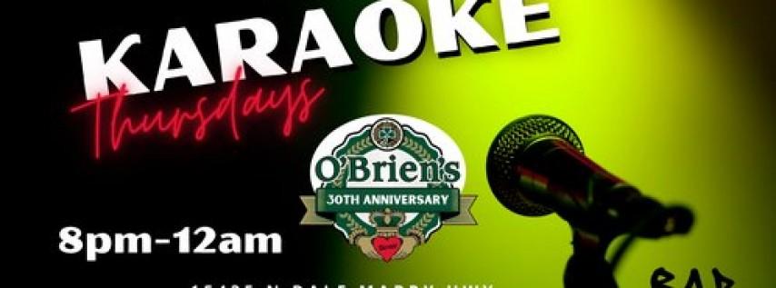 Thursday - Karaoke/DJ at O'Brien's Irish Pub - Tampa