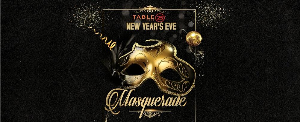 NYE All Black Masquerade Party