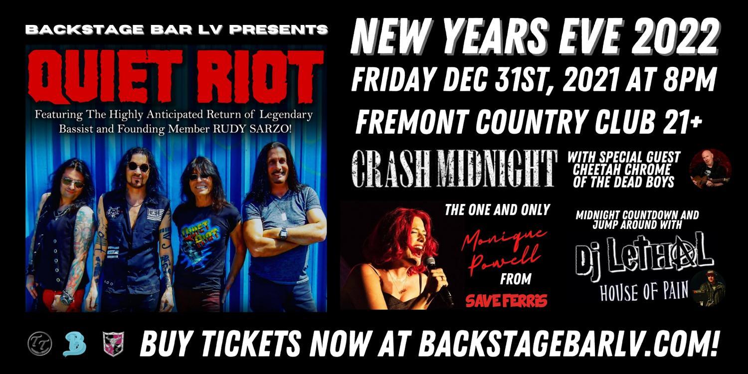 New Years Eve with Quiet Riot and Crash Midnight