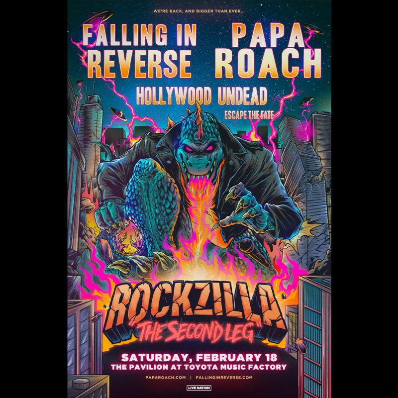 ROCKZILLA TOUR with Falling in Reverse, Papa Roach, Hollywood Undead