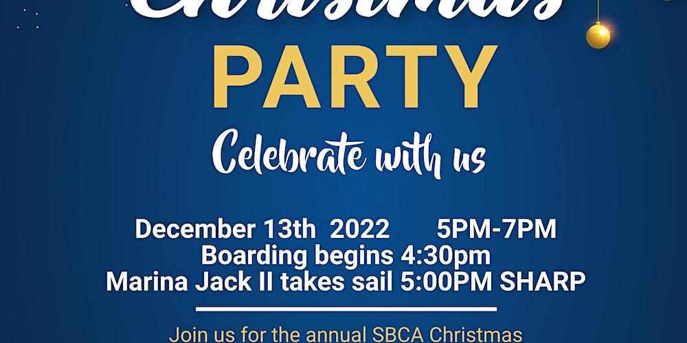 SBCA HOLIDAY BOAT PARTY!!!