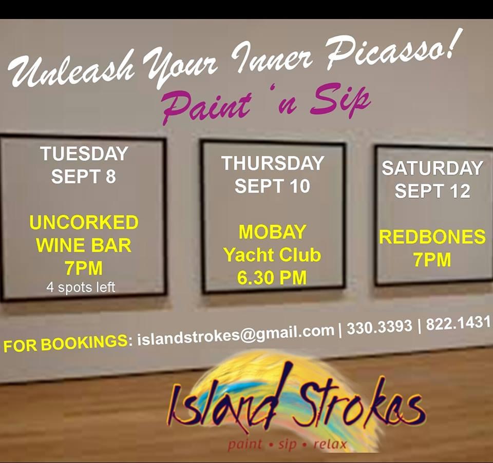 Island Strokes: Canvas, Rhythms & Wine