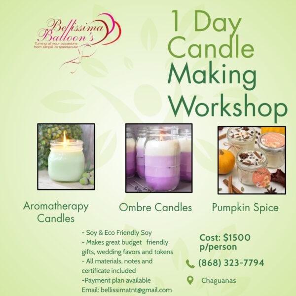 1 Day Beginner&#8217;s Candle Making Workshop