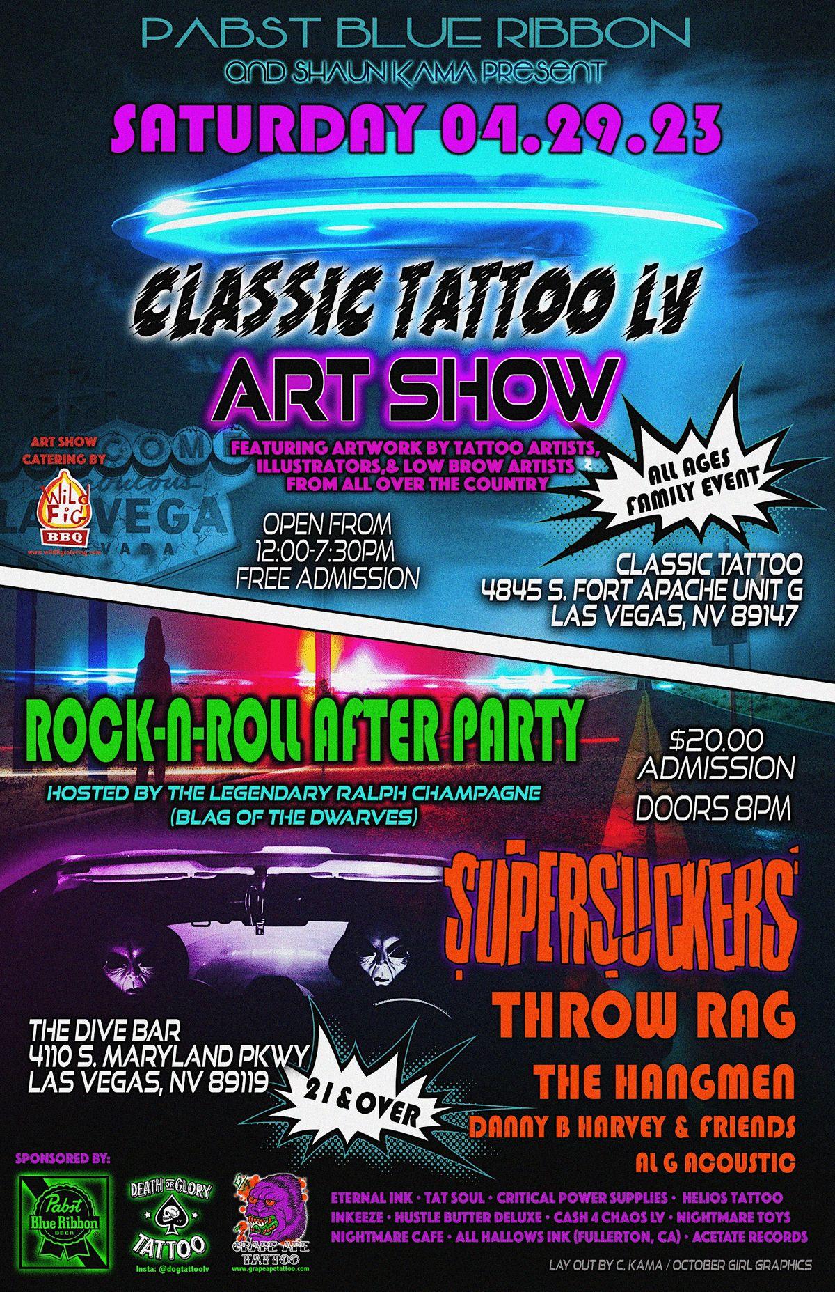 CLASSIC TATTOO ART SHOW AFTERPARTY / SUPERSUCKERS AND THROW RAG AT DIVEBAR