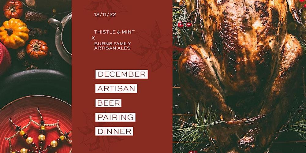 December  Artisan Beer Pairing Dinner: Spirits Shining Bright