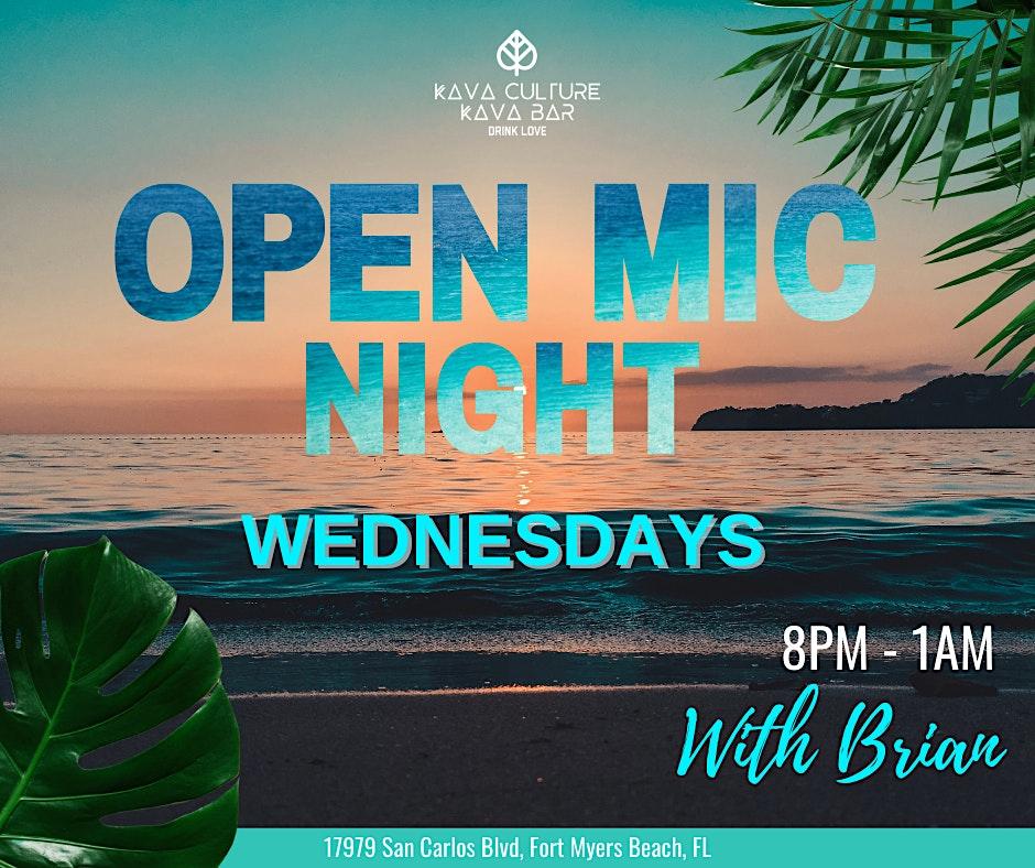 Open Mic at Fort Myers Beach Kava Culture
Tue Jan 3, 7:00 PM - Tue Jan 3, 10:00 PM
in 60 days