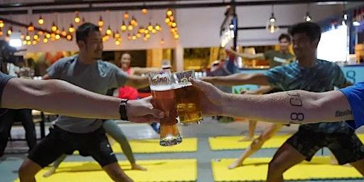 Beer + Yoga teaching