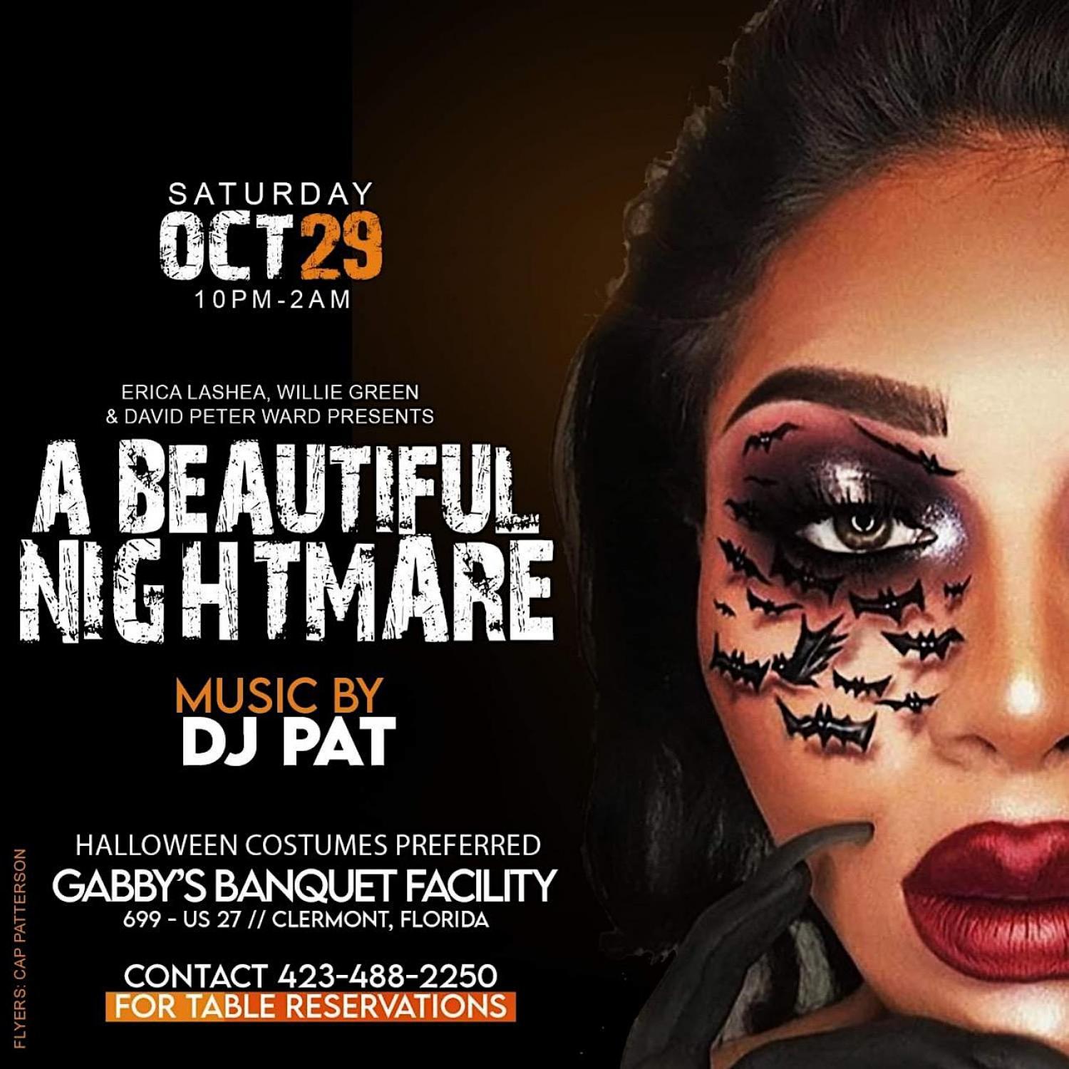 Beautiful Nightmare - Halloween Party
Sat Oct 29, 10:00 PM - Sun Oct 30, 2:00 AM
in 9 days