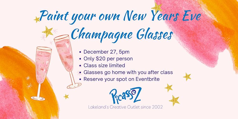 NYE Champagne Glass Painting