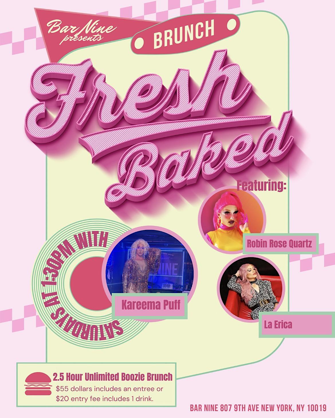 Drag Brunch: Fresh Baked 2.0
Sat Oct 15, 1:30 PM - Sat Oct 15, 4:00 PM