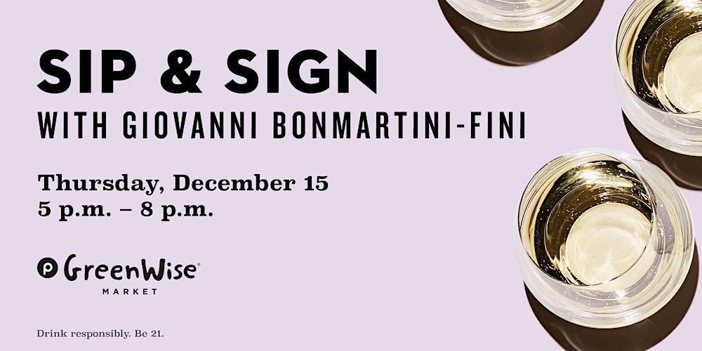 Sip & Sign with Giovanni Bonmartini-Fini