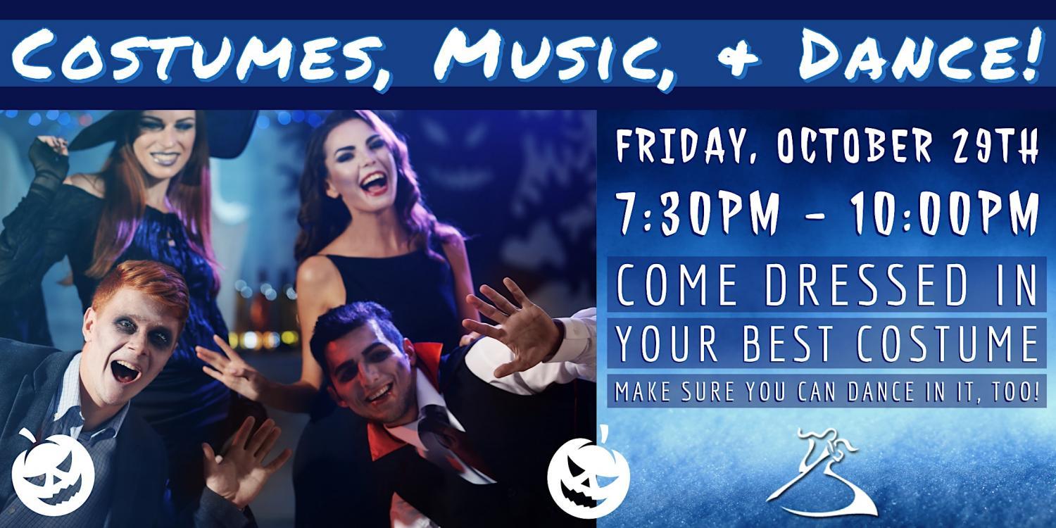 Costumes, Music, Refreshments & Dance!
Fri Oct 28, 7:30 PM - Fri Oct 28, 10:00 PM
in 8 days