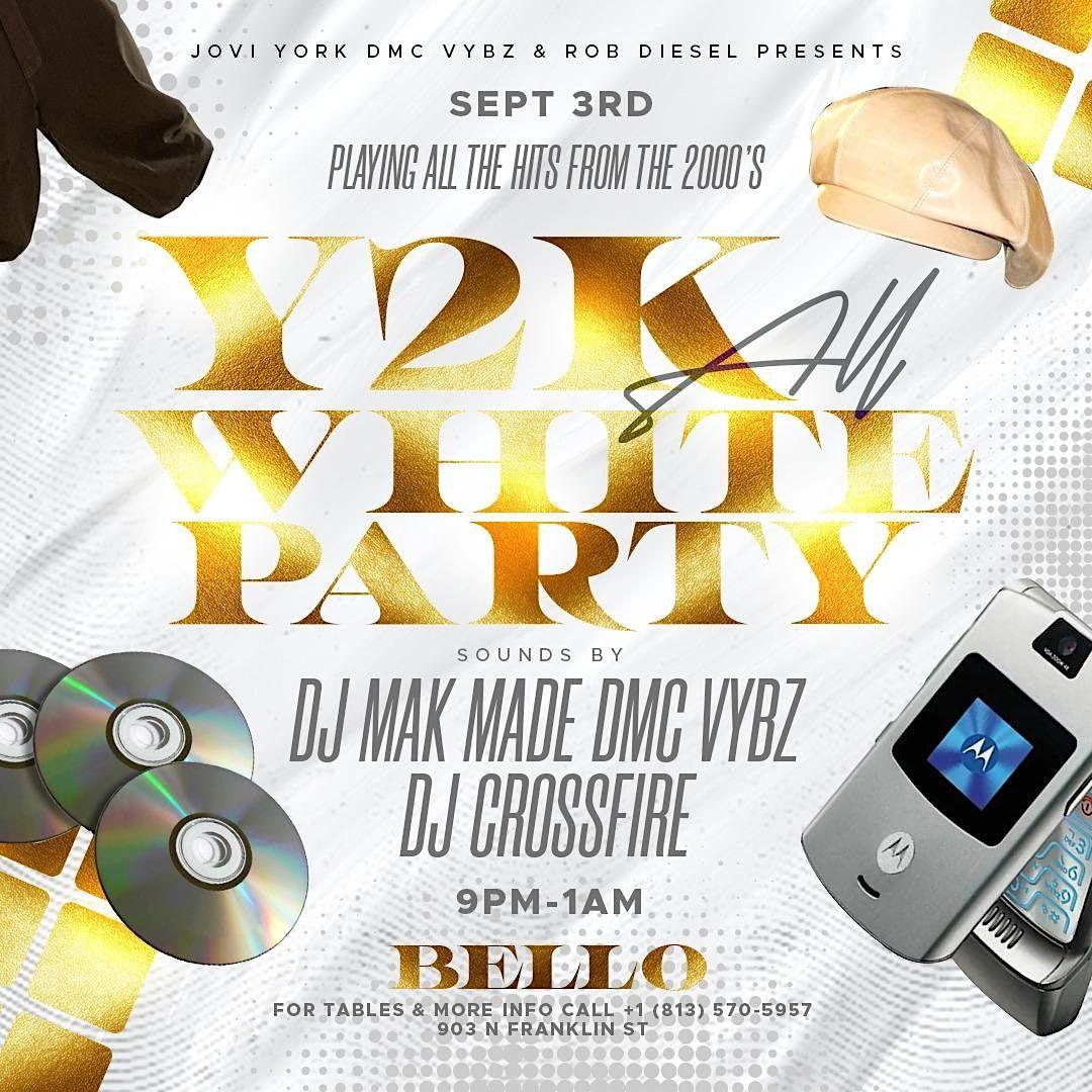 Y2K all white party at Bello