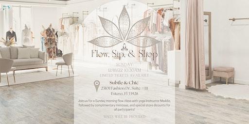 Flow, Sip, & Shop