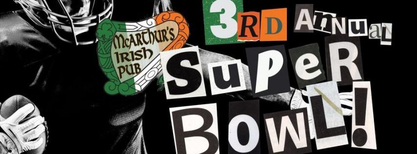 McArthur's 3rd Annual Superbowl Tailgate & Watch Party