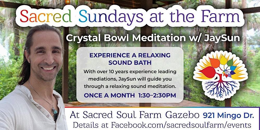 Crystal Bowl Mediation in Nature