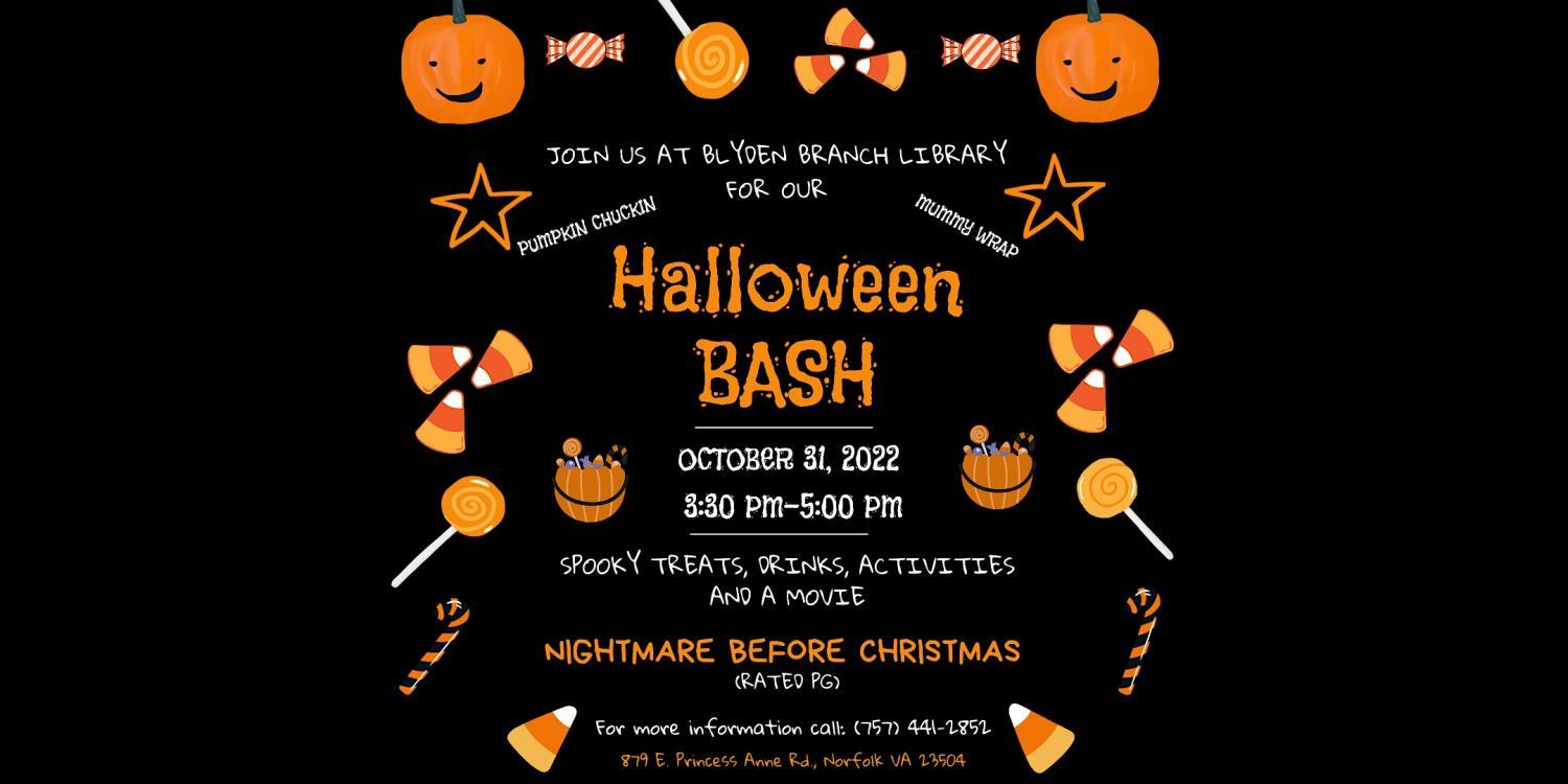 Halloween Bash
Mon Oct 31, 3:30 PM - Mon Oct 31, 5:00 PM
in 11 days