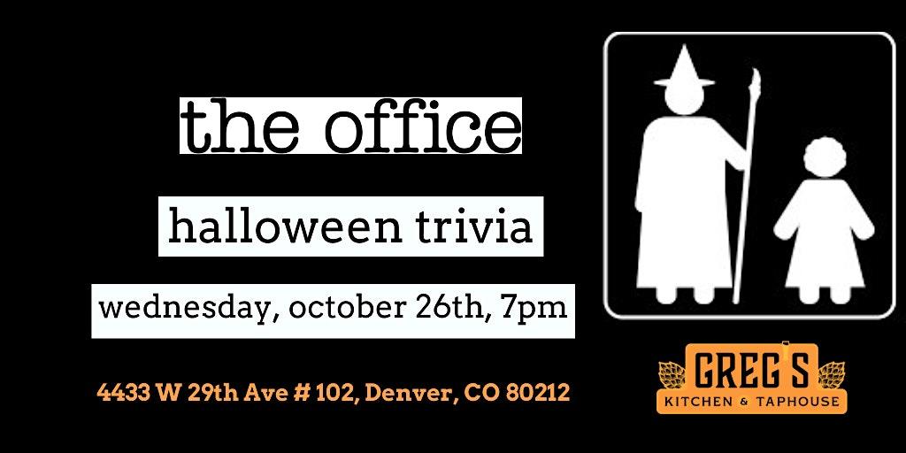 Halloween special The Office Trivia at Greg’s Kitchen & Taphouse
Wed Oct 26, 7:00 PM - Wed Oct 26, 7:00 PM
in 7 days