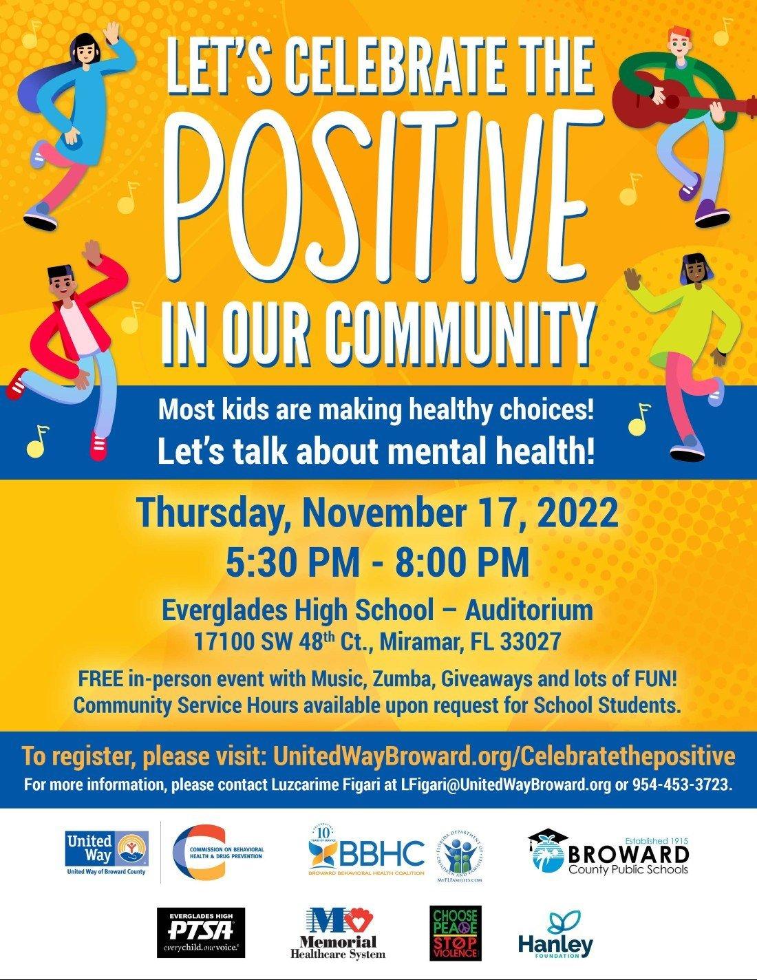 Let’s Celebrate the Positive in our Community