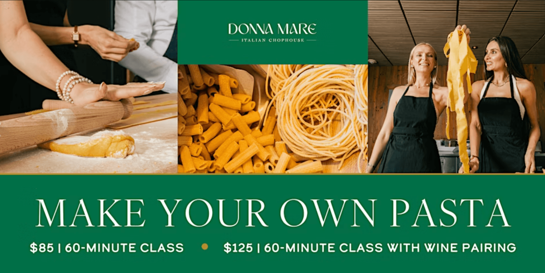 Make Your Own Pasta at Donna Mare - Pesto Gnocchi