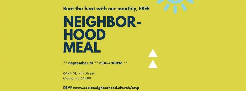 Free Neighborhood Meal