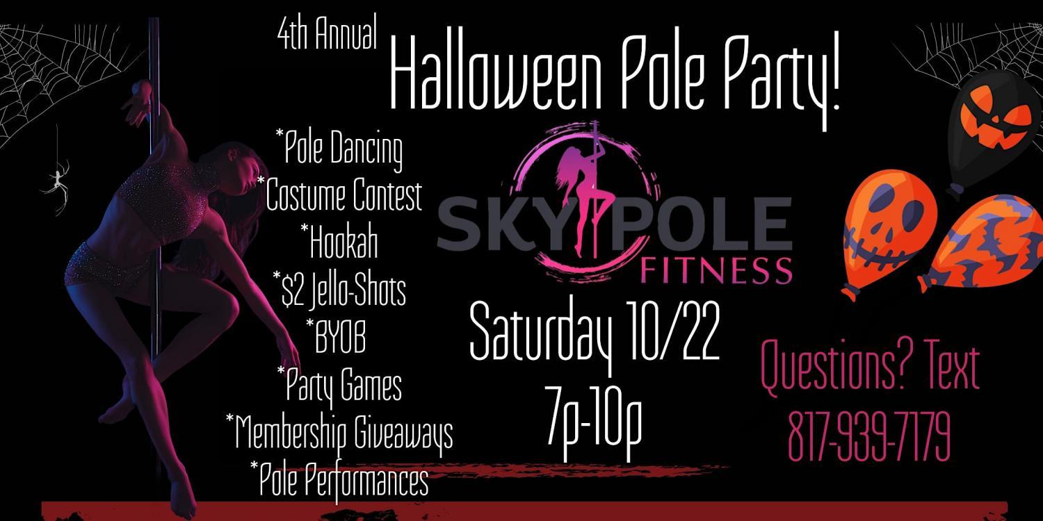 4th Annual Halloween Pole Party!
Sat Oct 22, 7:00 PM - Sat Oct 22, 10:00 PM
in 2 days