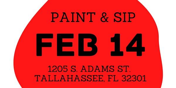 Valentine Paint and Sip Paint Party Hosted by The Fuzzy Pineapple