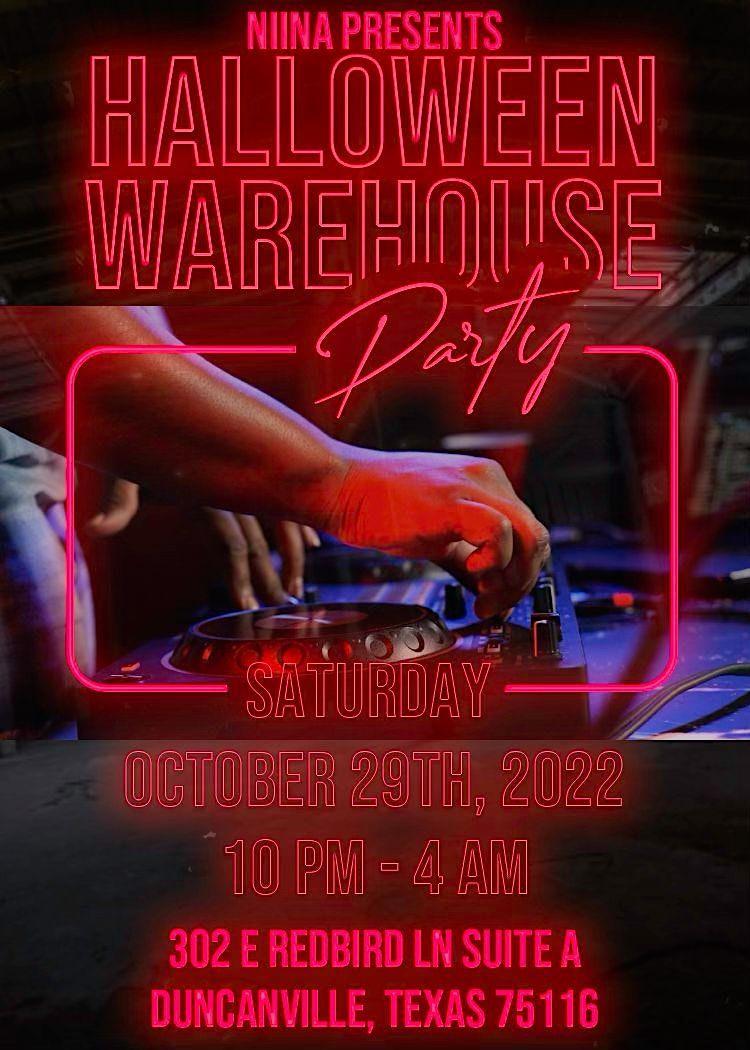 Halloween Warehouse Party
Sat Oct 29, 10:00 PM - Sun Oct 30, 4:00 AM
in 8 days