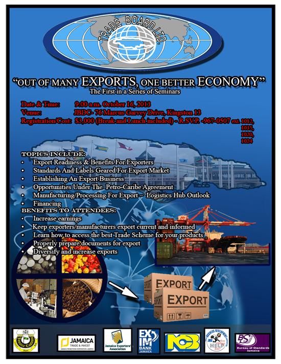 Trade Board Limited Seminar "Out of Many Exports, One Better Economy"