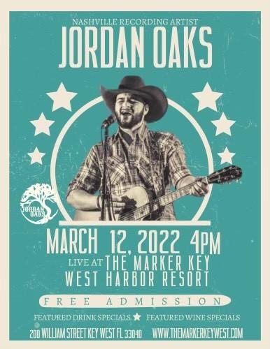 Nashville Recording Artist Jordan Oaks Live at The Marker Key West Harbor Resort