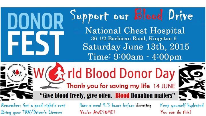 NBTSJA World Blood Donor Day Donor Fest