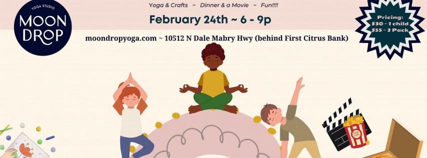 Kid Night Out at Moon Drop Yoga Studio