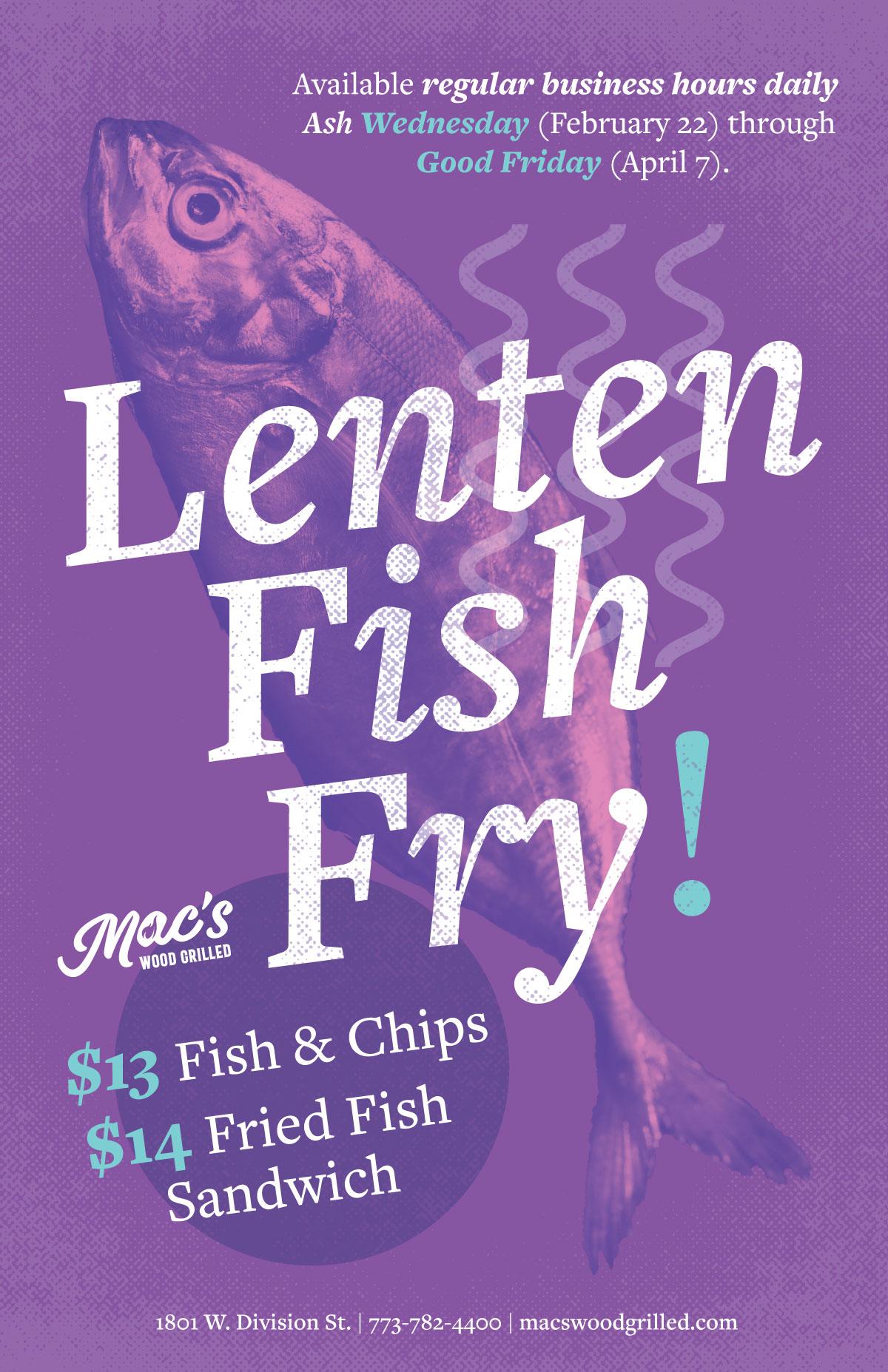 Lenten Fish Fry at Mac’s Wood Grilled