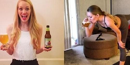 Different beer yoga