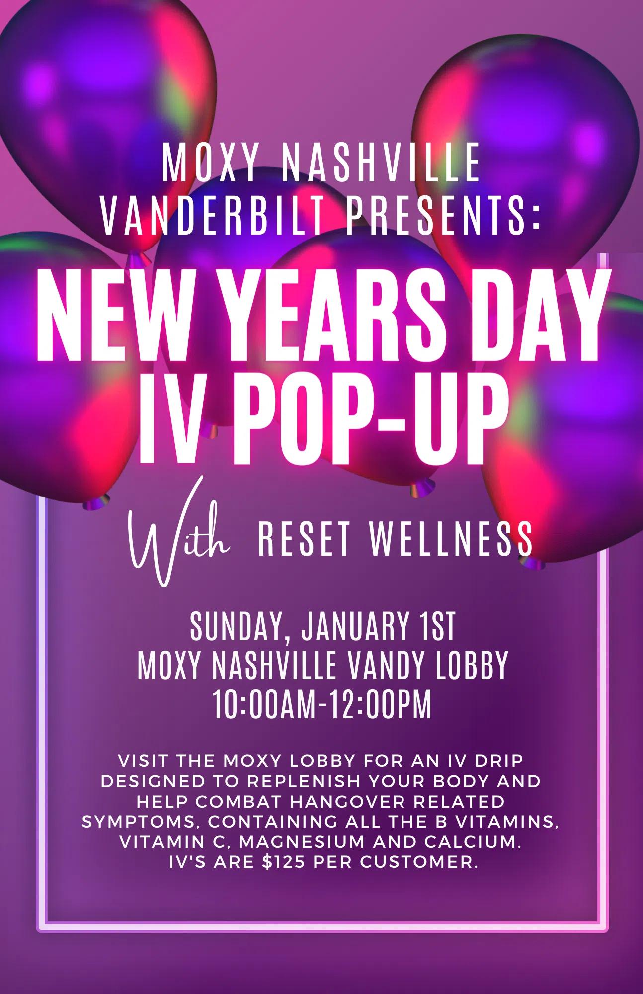 New Years Day IV Pop-Up with Reset Wellness