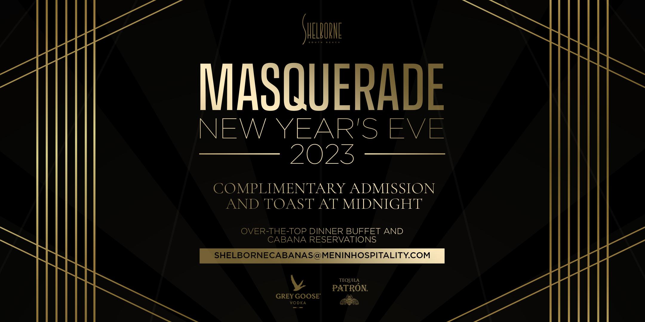 Masquerade NYE Party at Shelborne South Beach