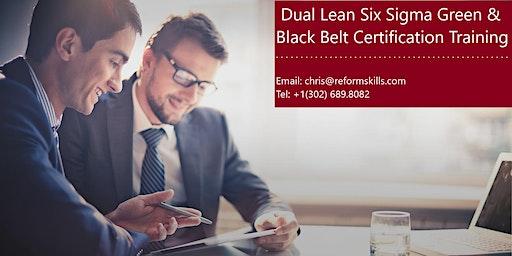 Dual Lean Six Sigma Green & Black Belt Certificat Training in Lewiston, ME