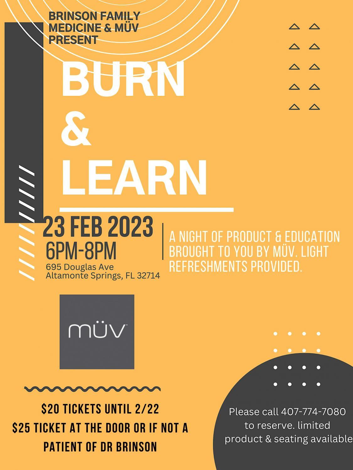 February Burn & Learn