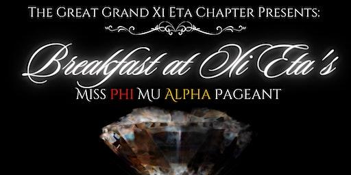 Breakfast at Xi Eta's: Miss Phi Mu Alpha Pageant