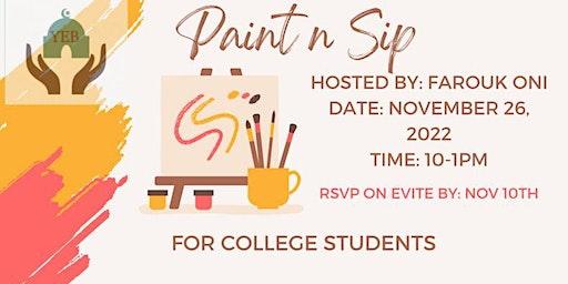 Paint N Sip Event (The Halal Way)