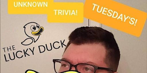 Unknown Trivia at The Lucky Duck.