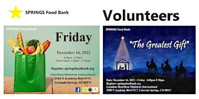 SPRINGS Food Bank - Volunteers