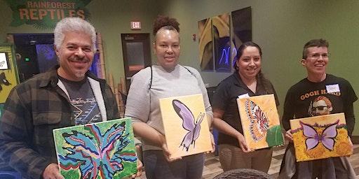 Butterfly Wonderland Brushstrokes Painting Class