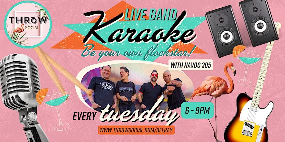 Live Band Karaoke w/ Havoc 305 at ​​THRōW Social® Delray Beach