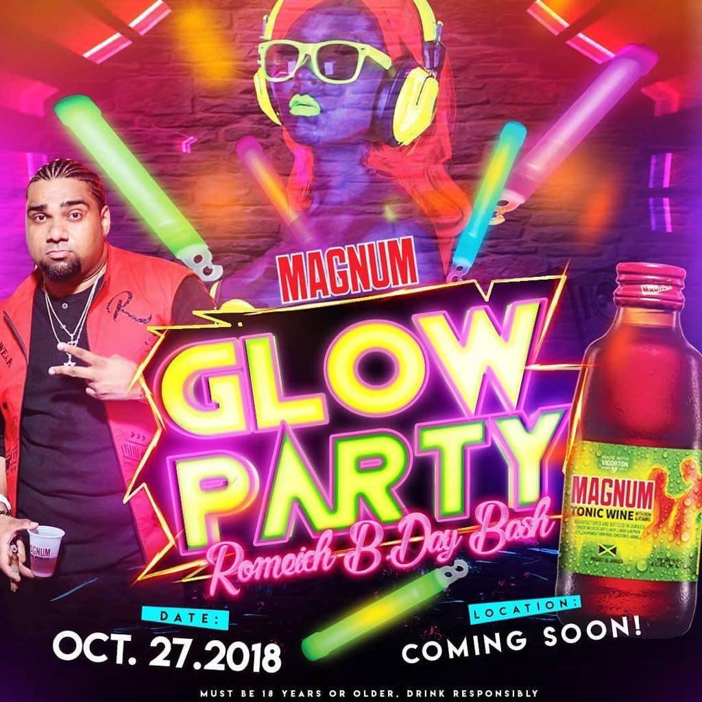 Romeich Birthday Party "Magnum Glow"