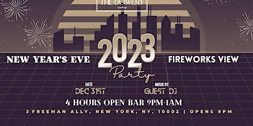 New Years Eve 2023 @ Bowery Rooftop w/ Open Bar