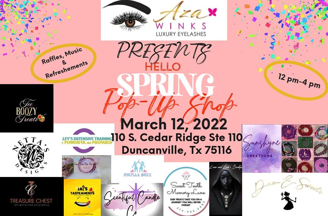 Aza Winks Luxury Eyelashes Presents : Hello Spring Pop-Up Shop