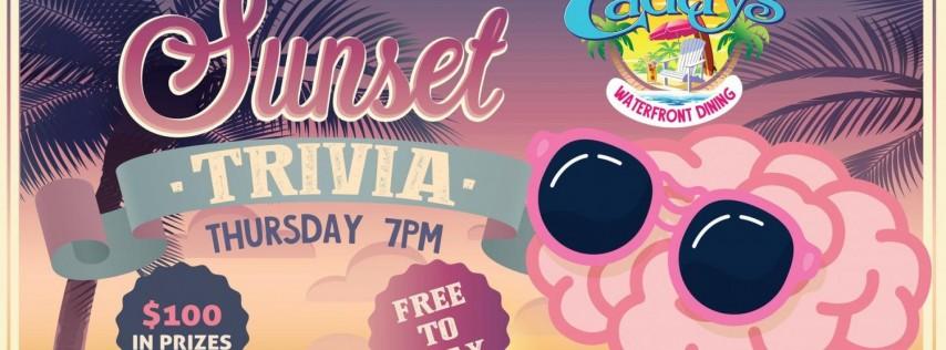 Sunset Trivia at Caddy's!